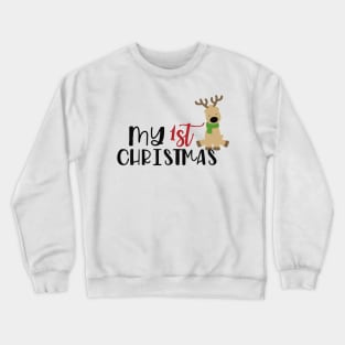 my first christmas family Deer Crewneck Sweatshirt